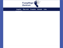 Tablet Screenshot of fusspflege-zentrum.ch